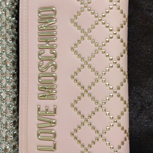 Brand new Love Moschino studded light pink wallet - Picture 2 of 7